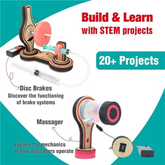 20+ STEM DIY Science Kit for‎ Kids STEM Toy Ultimate Engineering Electronics Kit - Picture 2 of 6